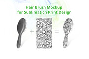 Hair Brush Sublimation Mock-up