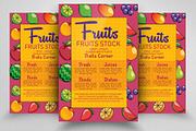 Fresh Fruit Juices Flyer Template