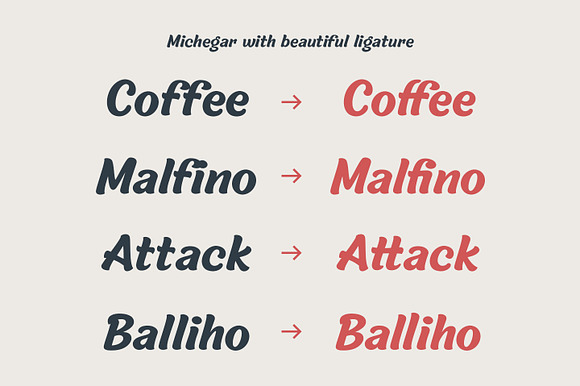 Michegar - Modern and Casual Sans in Sans-Serif Fonts - product preview 4