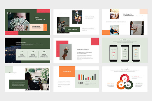 Luxia : Digital Agency Google Slides in Google Slides Templates - product preview 1