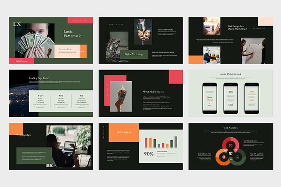 Luxia : Digital Agency Google Slides in Google Slides Templates - product preview 7