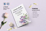 Funeral Program Template - V993