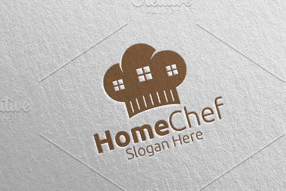Chef Home Food Logo Restaurant 30 in Logo Templates - product preview 1