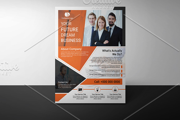 Business Flyer V1146 in Flyer Templates - product preview 3