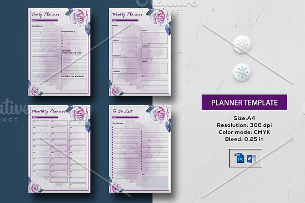 Daily , Weekly, Monthly Planner V13
