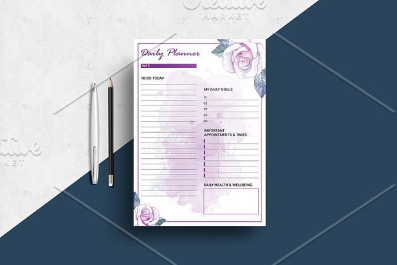 Daily , Weekly, Monthly Planner V13 in Stationery Templates - product preview 1