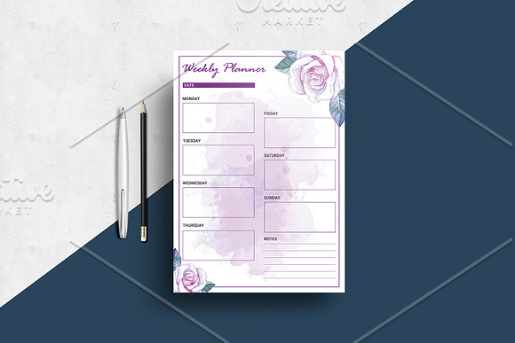 Daily , Weekly, Monthly Planner V13 in Stationery Templates - product preview 2