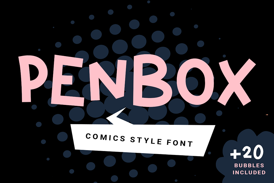 Penbox| comics style font in Sans-Serif Fonts - product preview 8