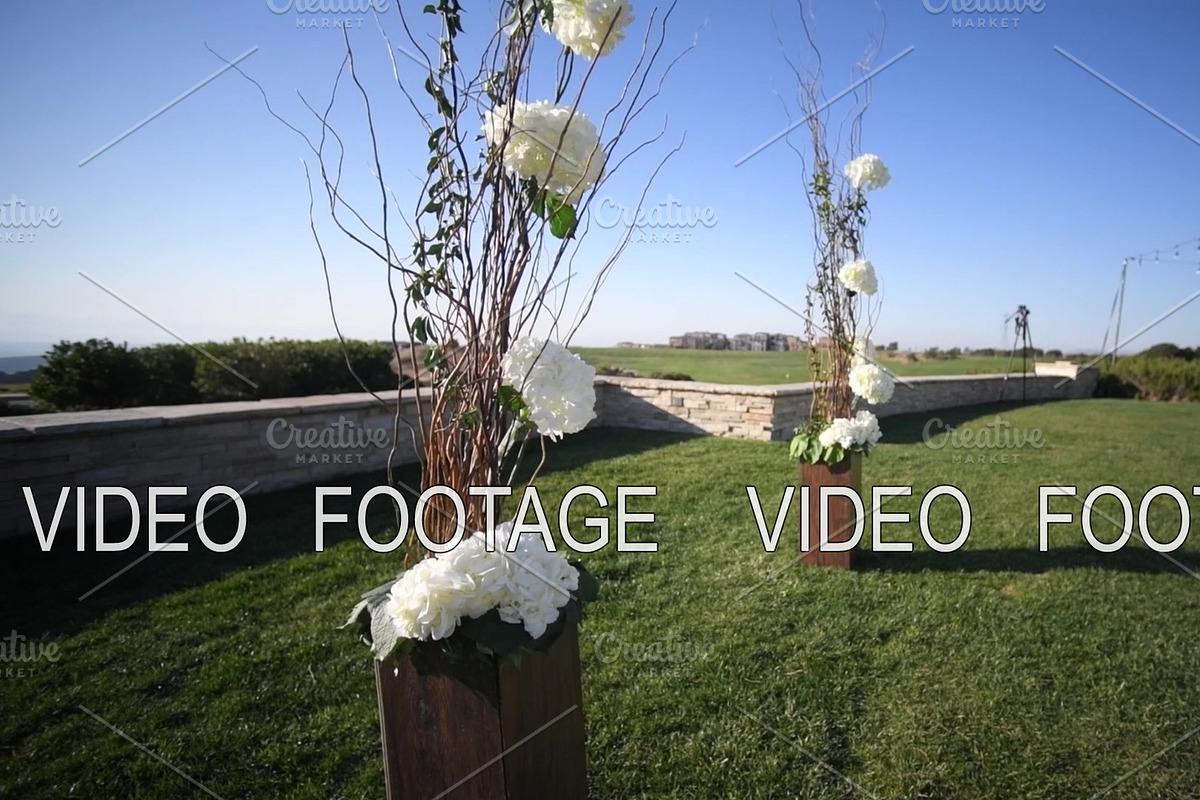 Flower decoration, wedding outdoors in Graphics - product preview 8