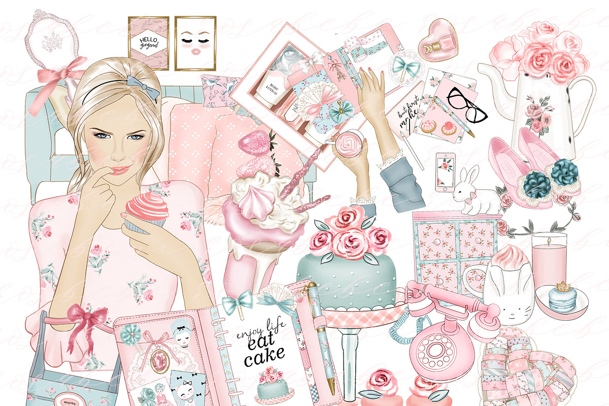 Marie Antoinette clipart in Illustrations - product preview 8