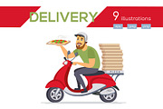 Delivery - Cartoon Illustrations