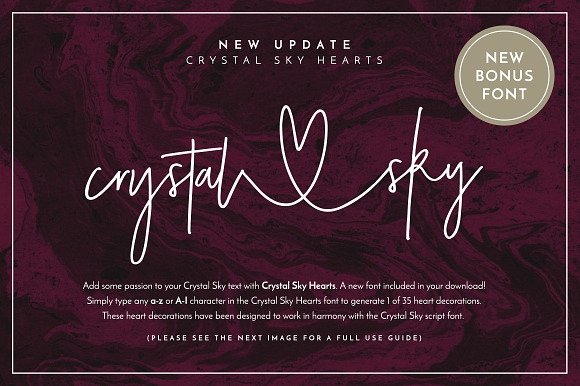 Crystal Sky Font (New Update!) in Cursive Fonts - product preview 1