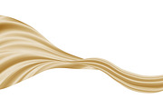 Abstract gold flying cloth