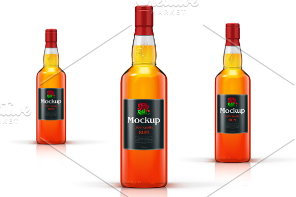 Whisky / Rum / Brandy Mockup Vol. 3 in Product Mockups - product preview 1