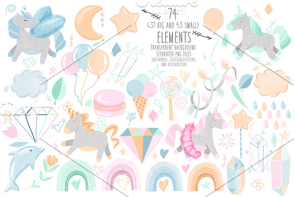 Unicorns. Children's collection. in Illustrations - product preview 1