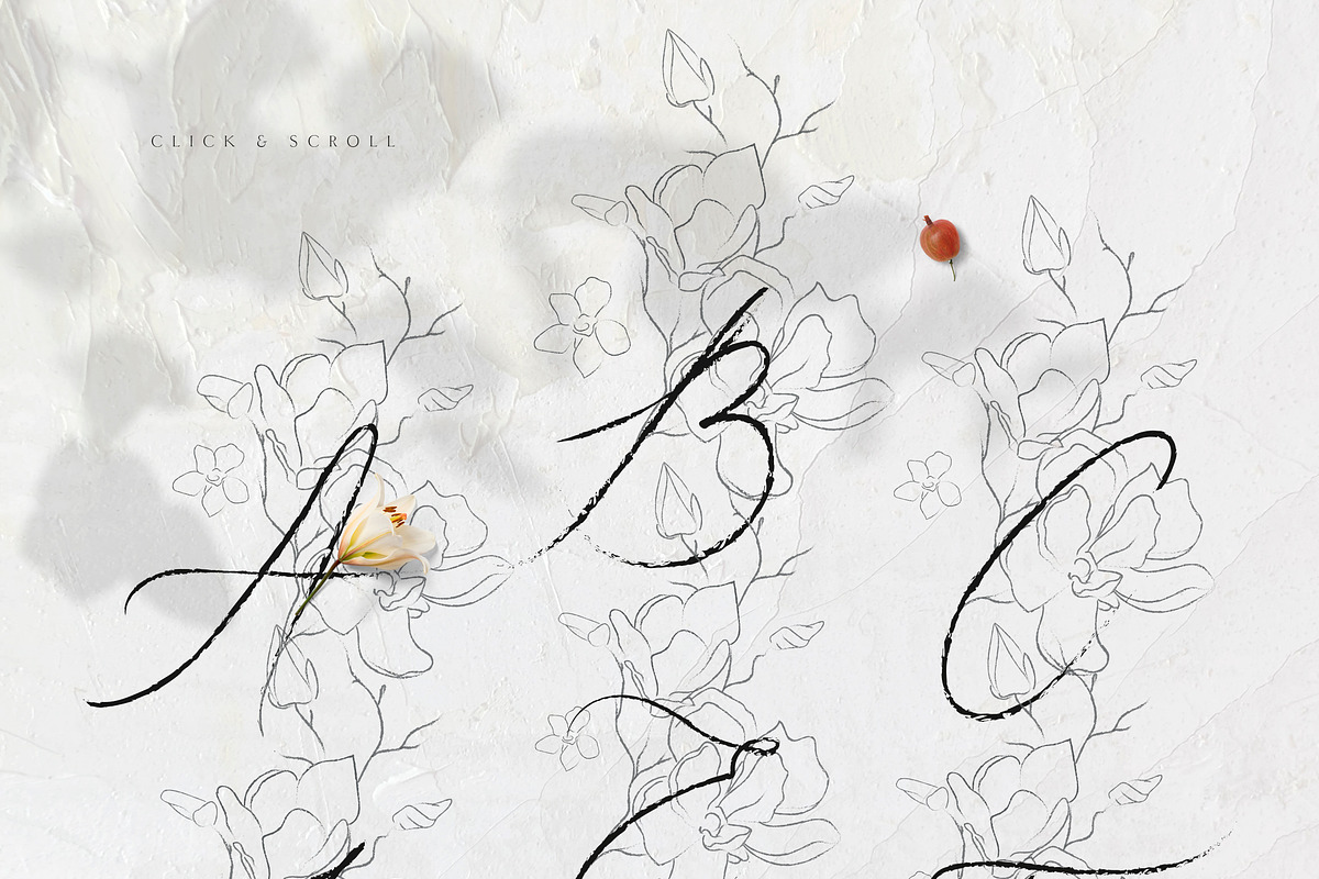 Handwritten Flowered Monograms in Illustrations - product preview 8