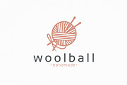 Wool Ball Logo Template