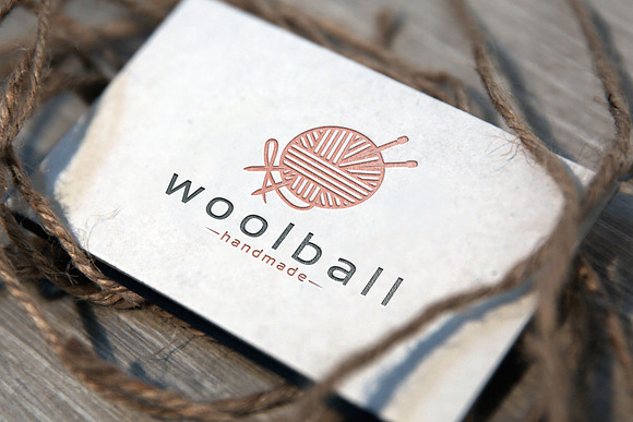 Wool Ball Logo Template in Logo Templates - product preview 1