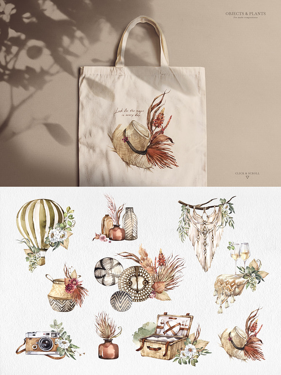 "SAVANNA" Watercolor animals set in Illustrations - product preview 8
