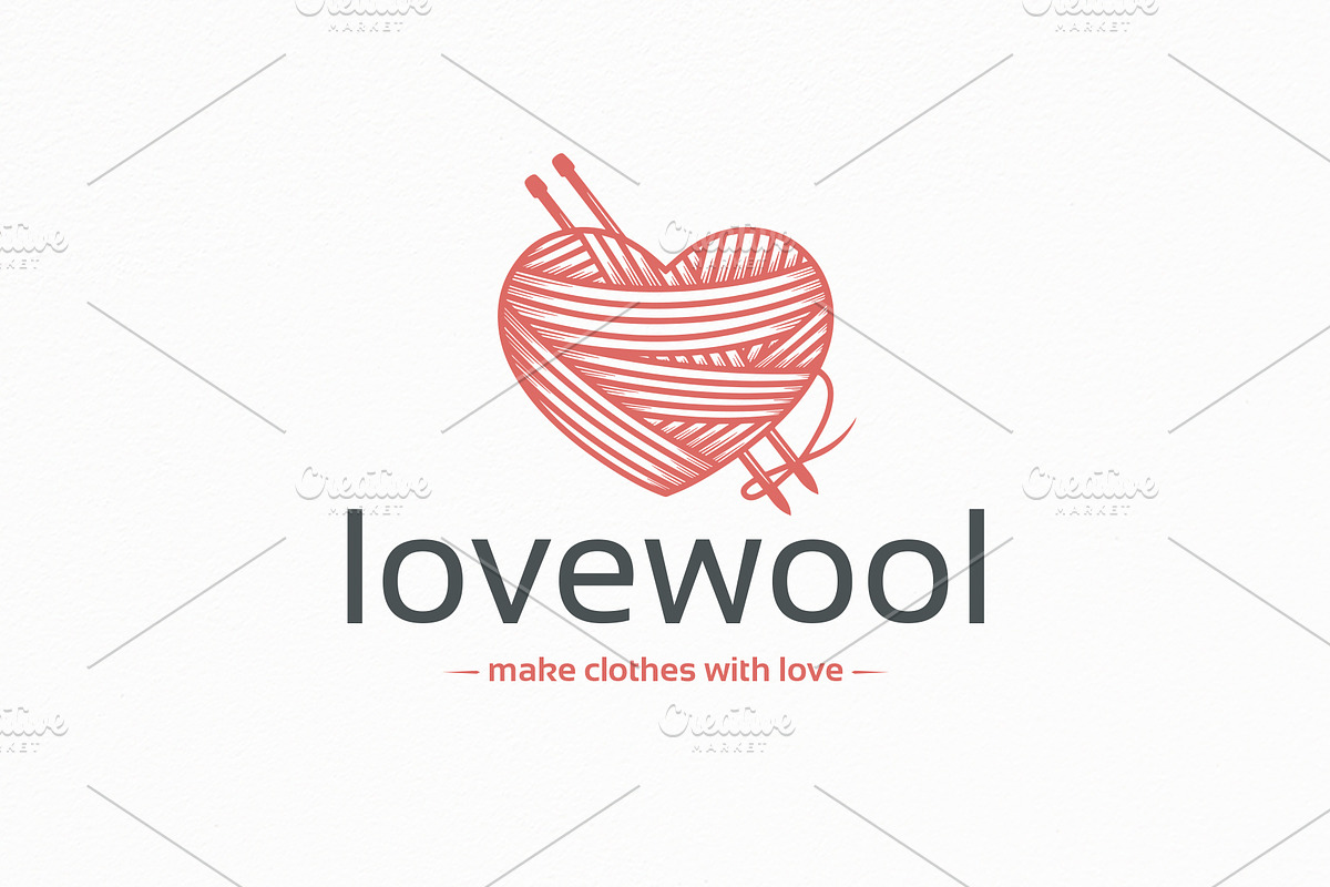 Wool Love Logo Template in Logo Templates - product preview 8