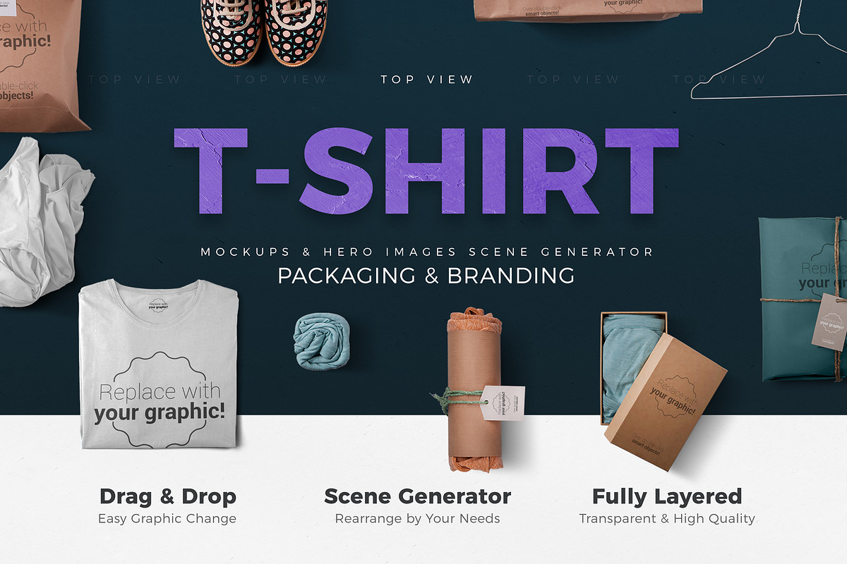 Download T-shirt Mockups & Packages | Creative Scene Creator ...