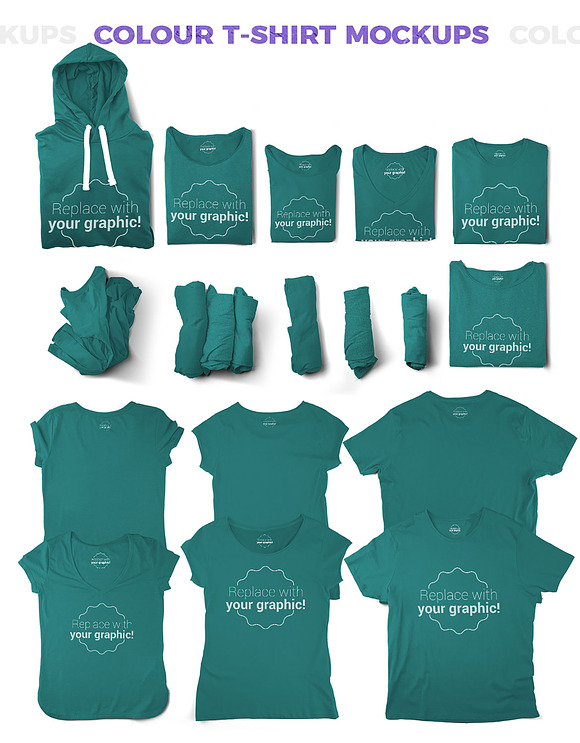 T-shirt Mockups & Packages in Scene Creator Mockups - product preview 6