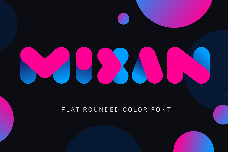 Mixan| bold color font in Sans-Serif Fonts - product preview 8