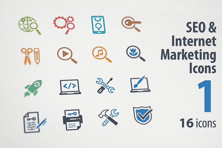 SEO & Internet Marketing Icons 1 in Marketing Icons - product preview 8