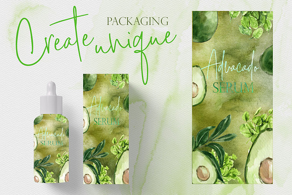 Green Watercolor Background Images in Textures - product preview 3