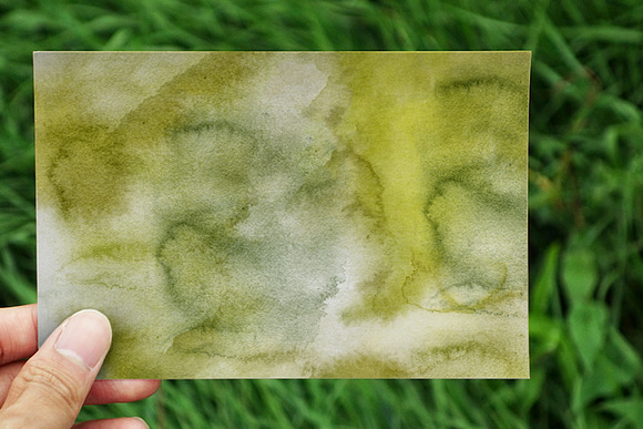 Green Watercolor Background Images in Textures - product preview 9