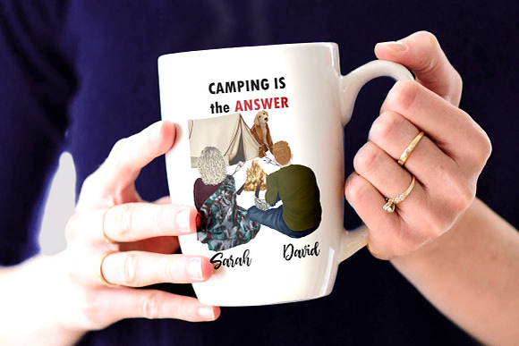 Camping clipart People Clipart in Illustrations - product preview 6