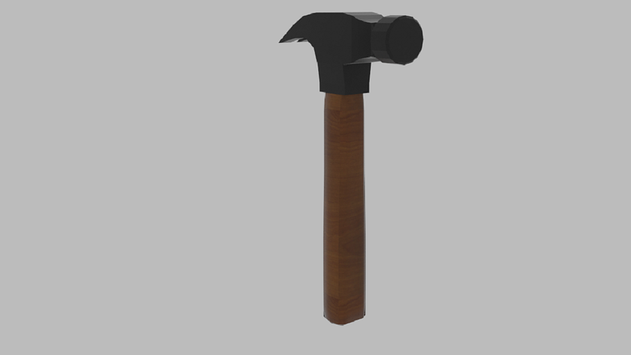 Low Poly Hammer in Tools - product preview 1