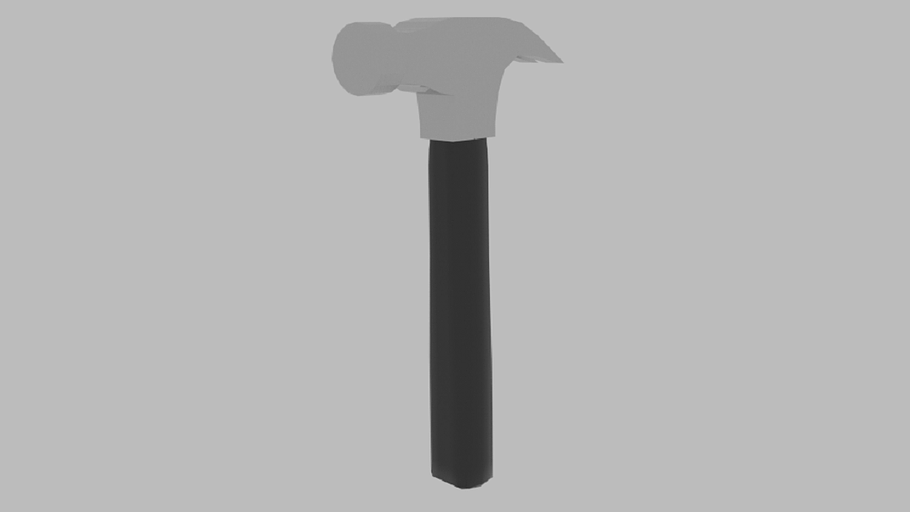 Low Poly Hammer in Tools - product preview 3