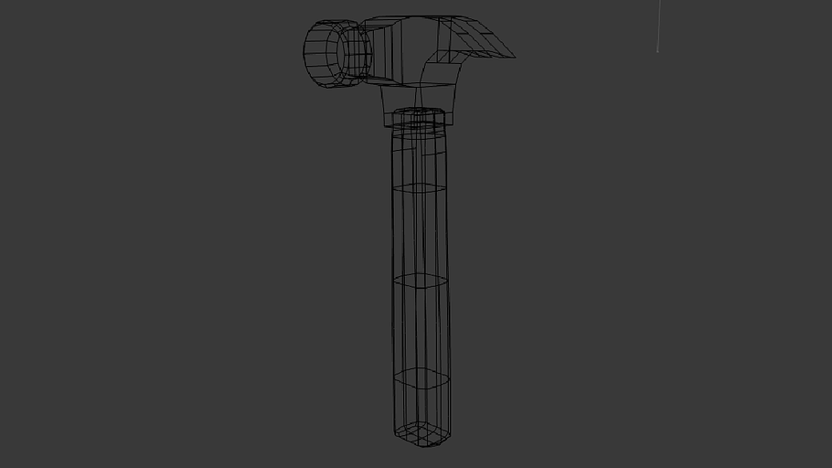 Low Poly Hammer in Tools - product preview 5