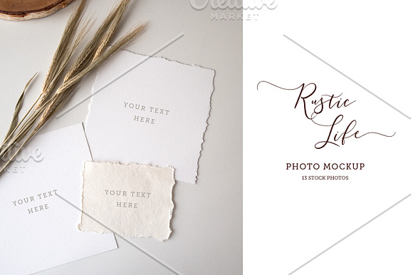 Rustic life mockup. Stock photo in Mockup Templates - product preview 3