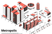 Metropolis isometric background
