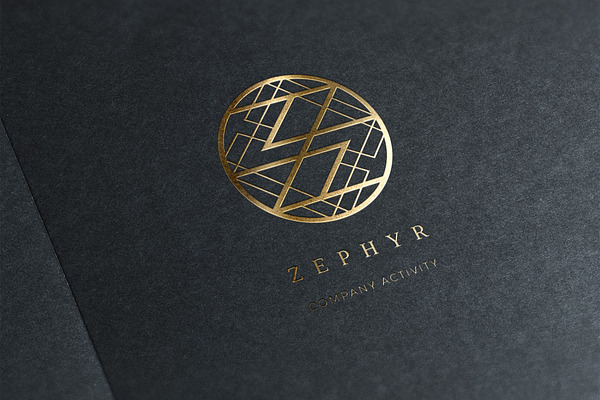 Zephyr. Linear geometric logo
