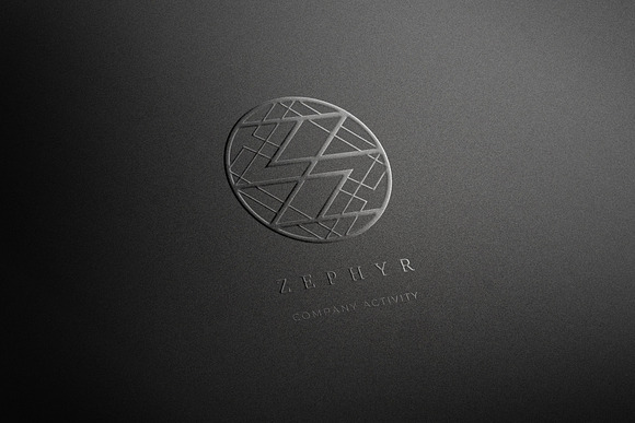 Zephyr. Linear geometric logo in Logo Templates - product preview 4