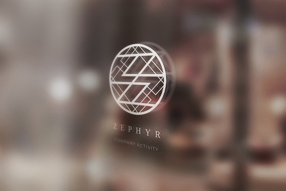 Zephyr. Linear geometric logo in Logo Templates - product preview 6