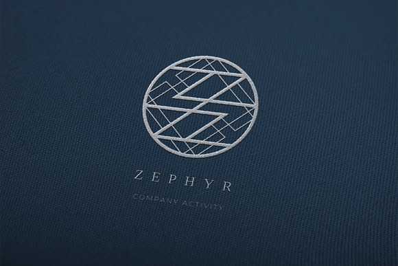Zephyr. Linear geometric logo in Logo Templates - product preview 10