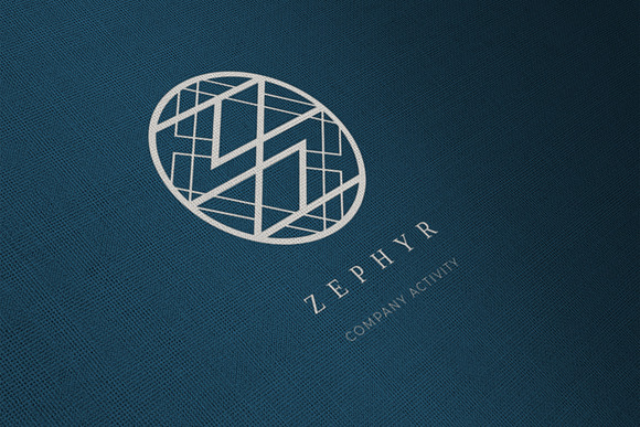 Zephyr. Linear geometric logo in Logo Templates - product preview 12