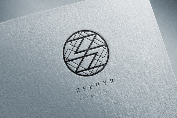 Zephyr. Linear geometric logo in Logo Templates - product preview 13