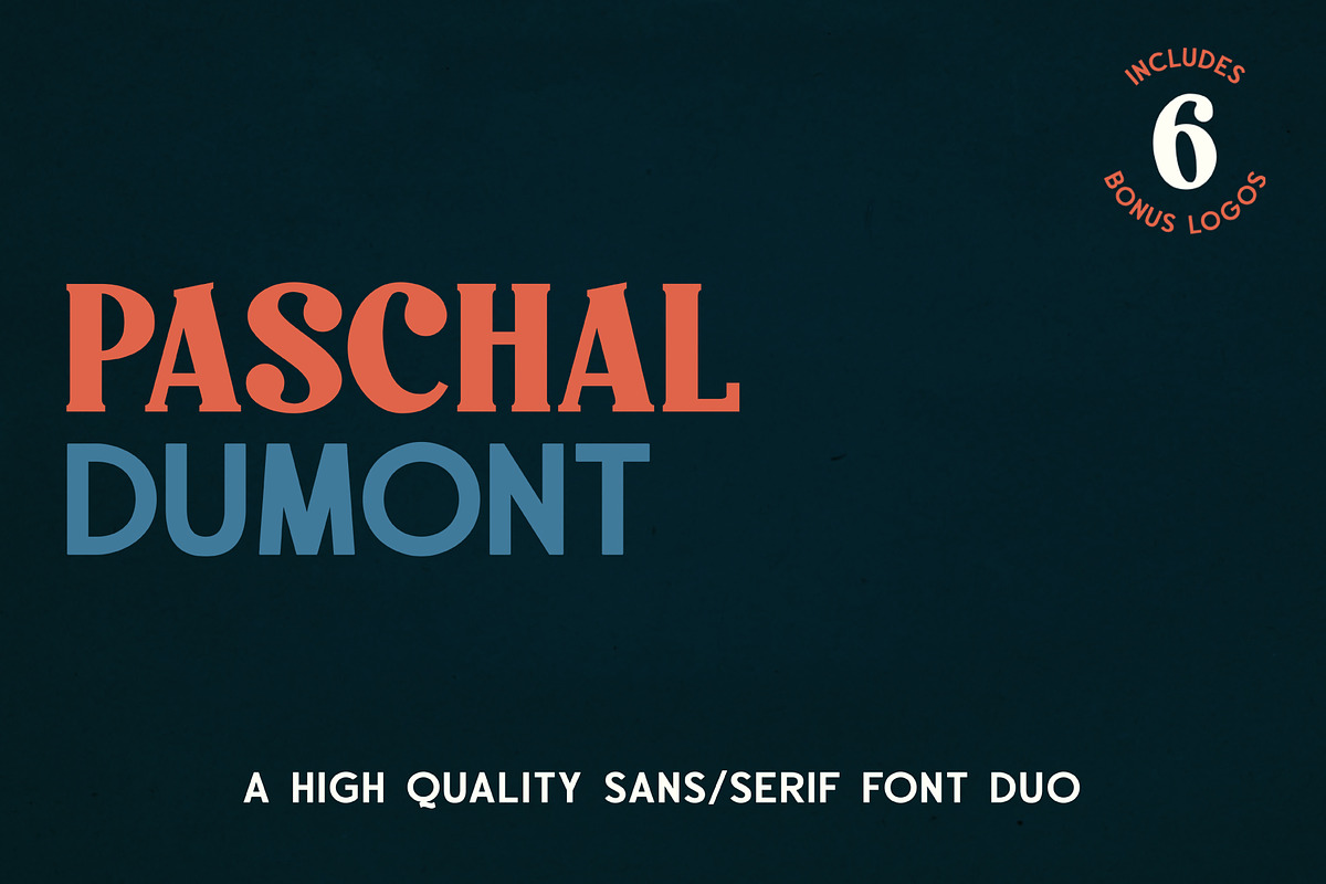 Paschal Dumont - a Modern Font Duo in Display Fonts - product preview 8