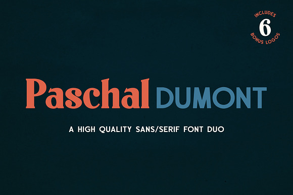 Paschal Dumont - a Modern Font Duo in Display Fonts - product preview 6
