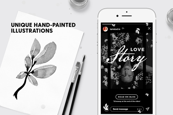 SALE 2in1 Noir Beauty Edition in Instagram Templates - product preview 6