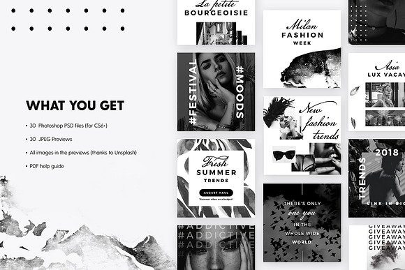 SALE 2in1 Noir Beauty Edition in Instagram Templates - product preview 9