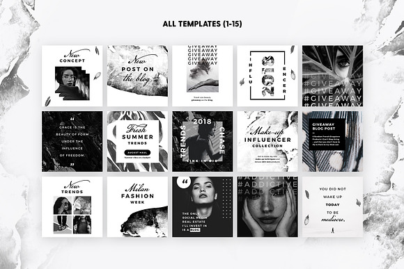 SALE 2in1 Noir Beauty Edition in Instagram Templates - product preview 10