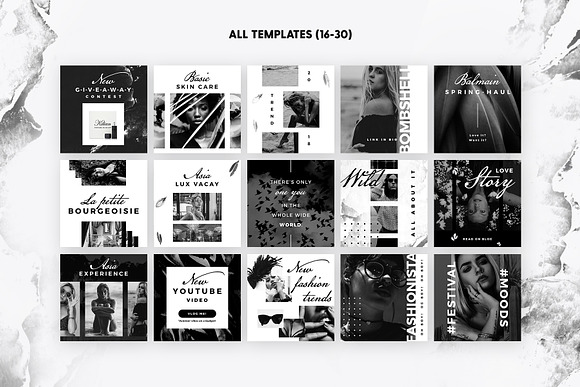 SALE 2in1 Noir Beauty Edition in Instagram Templates - product preview 11