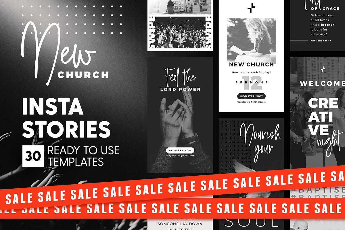 SALE 2in1 New Church Edition in Instagram Templates - product preview 8