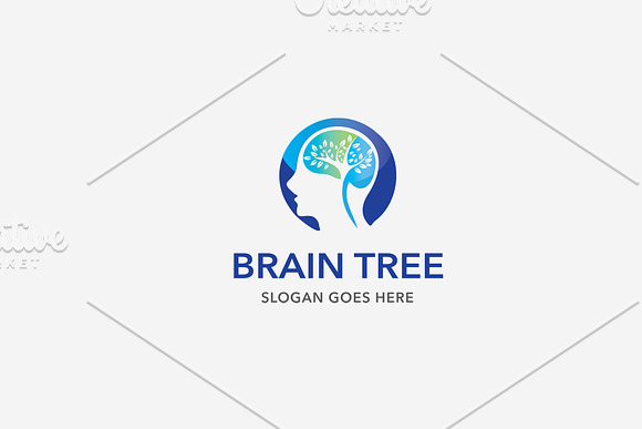 Brain Tree Logo Template in Logo Templates - product preview 2